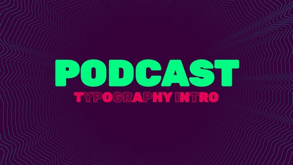 Podcast Typography Intro - 36666030 Download Videohive