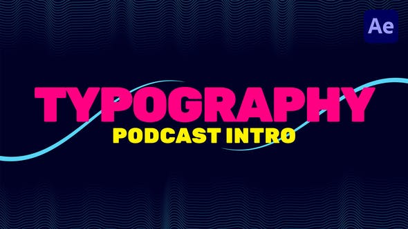 Podcast Typography Intro - Download 39251002 Videohive