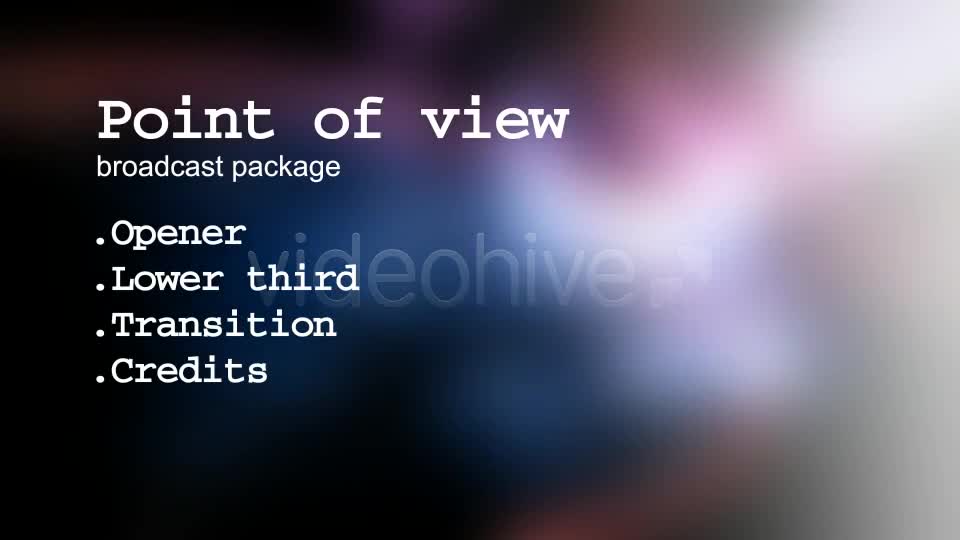 Point of view Videohive 2764743 After Effects Image 1