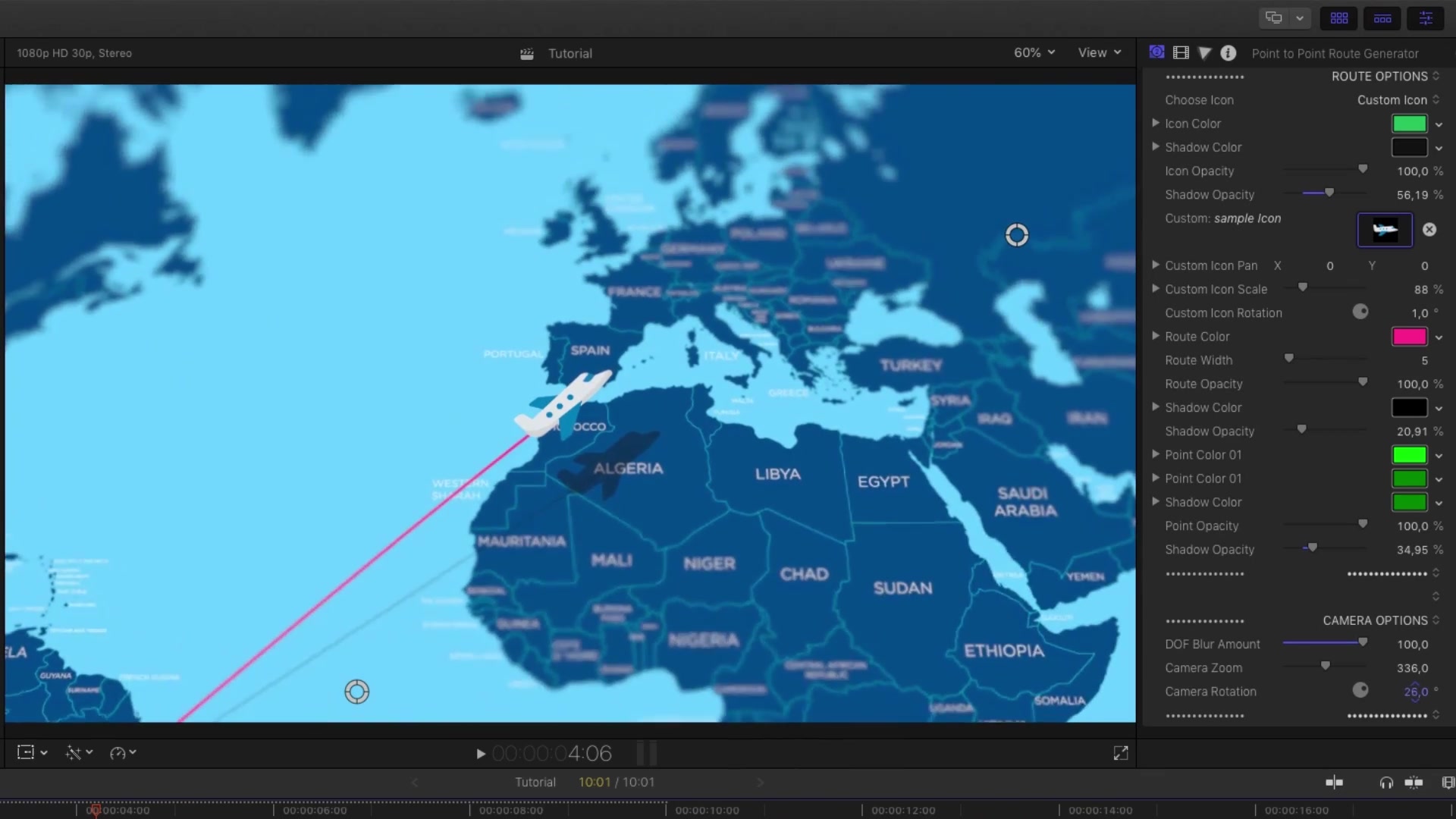 Point to Point Route Generator for Final Cut Pro X Videohive 38431316 Apple Motion Image 9