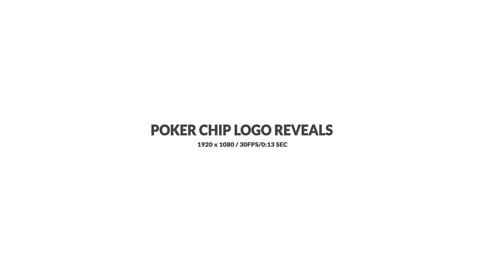 Poker Chip Logo Reveals Videohive 23511749 After Effects Image 12