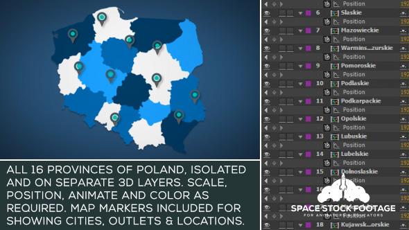 Poland Map Kit - Download Videohive 18421156