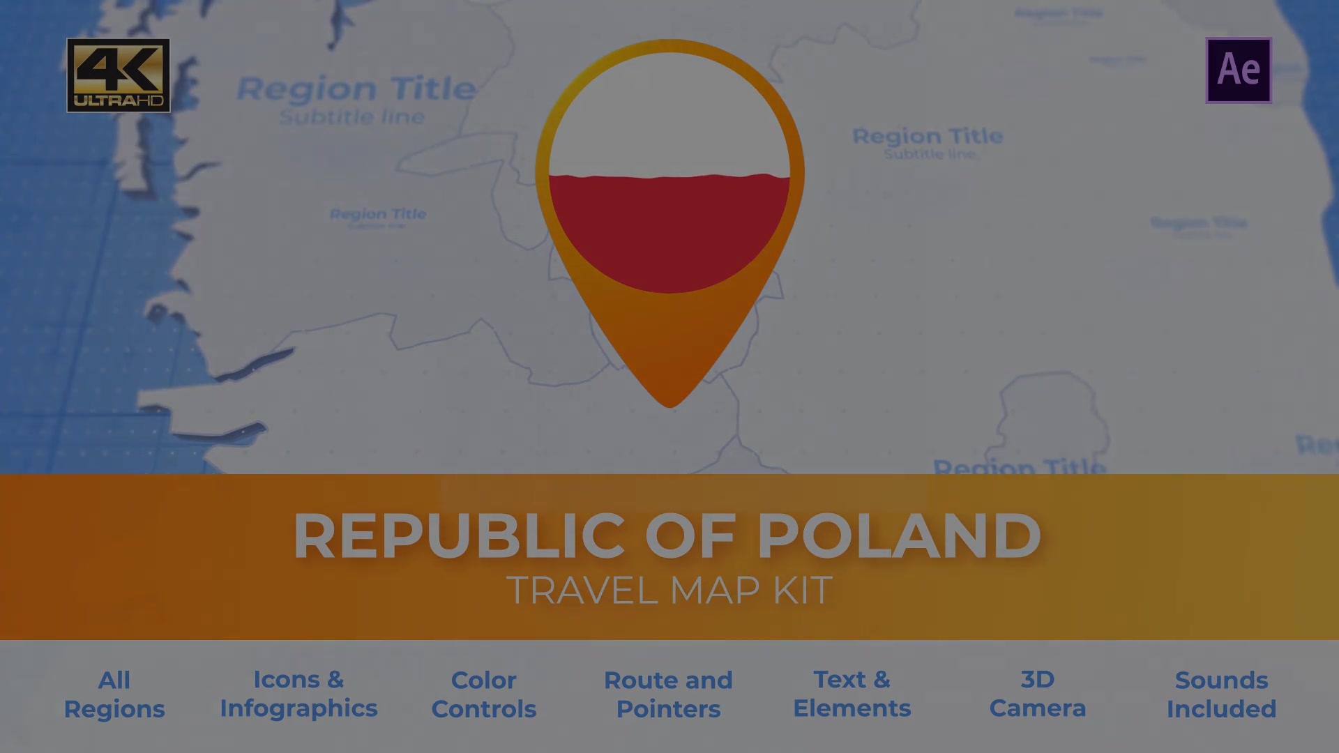 Poland Map Republic of Poland Travel Map Videohive 29935955 After Effects Image 13