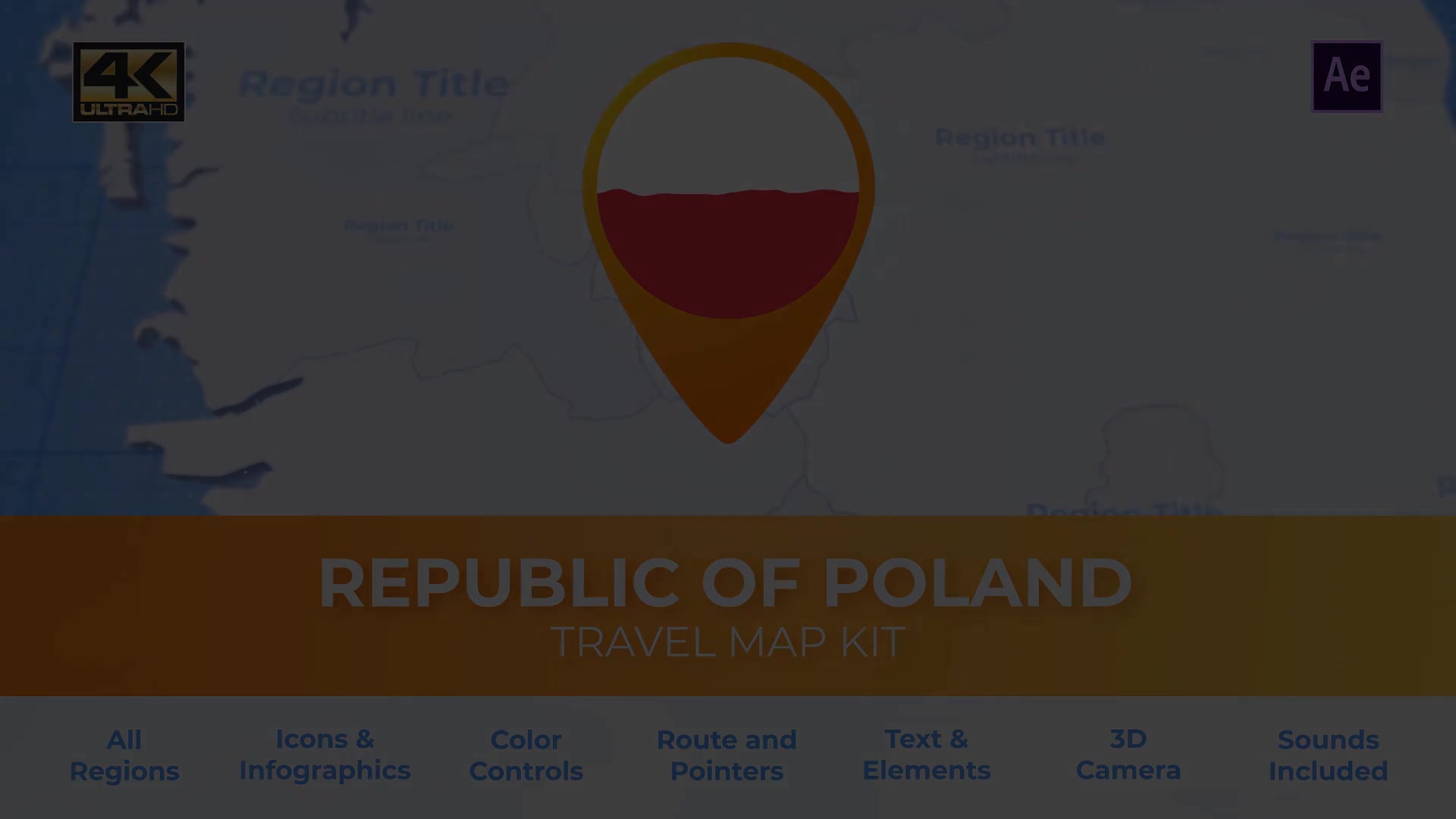 Poland Map Republic of Poland Travel Map Videohive 29935955 After Effects Image 6