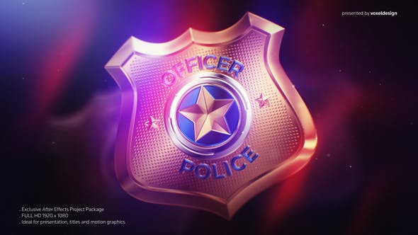Police Badge Opener - Videohive 25783118 Download