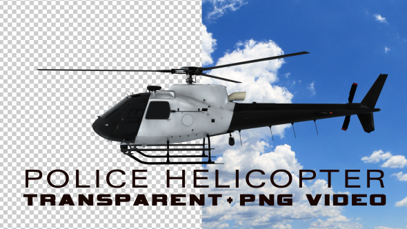 Police Helicopter Transparent Video - Download Videohive 16644645