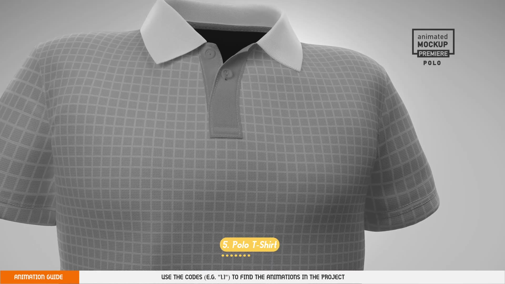 Polo T shirt 5 Scenes Mockup Template Animated Mockup PREMIERE Videohive 33877905 Premiere Pro Image 12