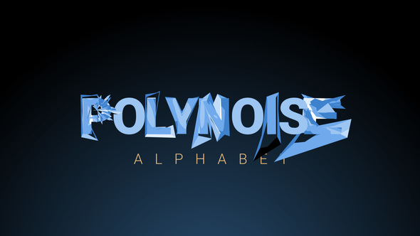 PolyNoise Alphabet Animated Typeface - Download Videohive 16871115