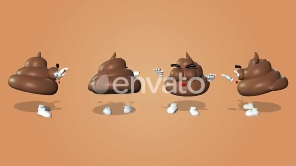 Poop Character Kit Videohive 27302046 Motion Graphics Image 1