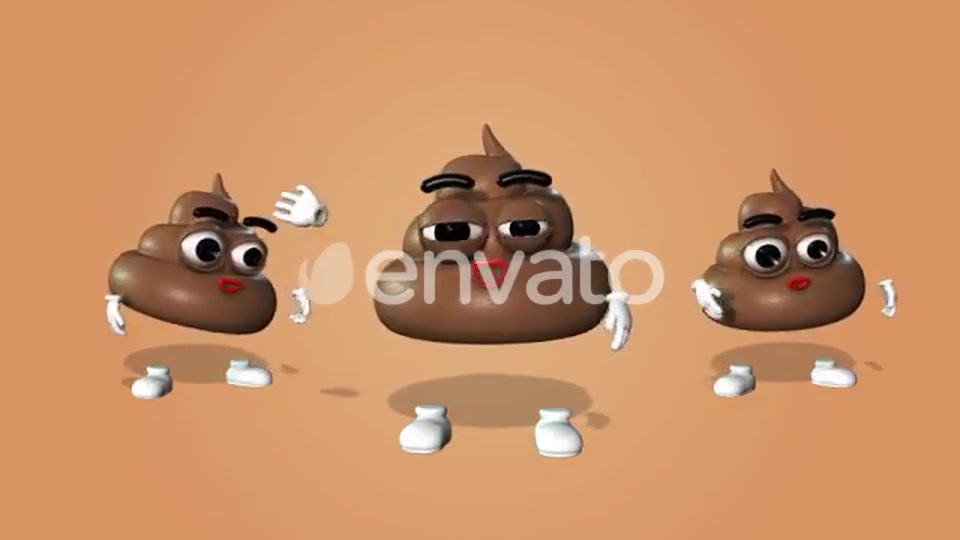 Poop Character Kit Videohive 27302046 Motion Graphics Image 11