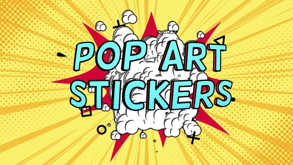 Pop Art Sale Stickers Videohive 26457504 After Effects Image 1