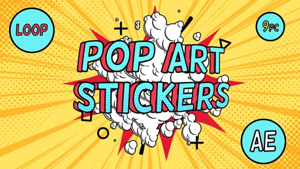 Pop Art Sale Stickers - 26457504 Videohive Download