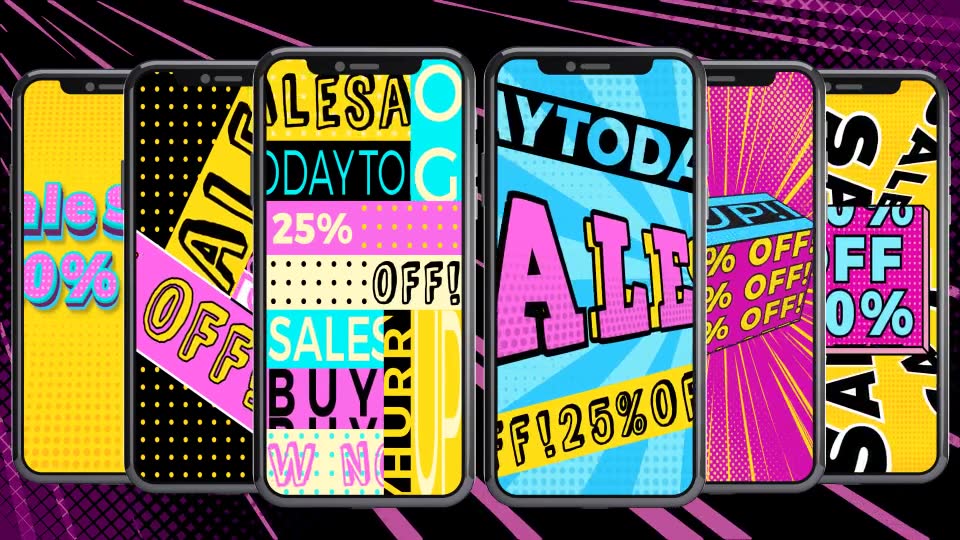 Pop Art Typography Sale Stories Videohive 26775527 After Effects Image 6