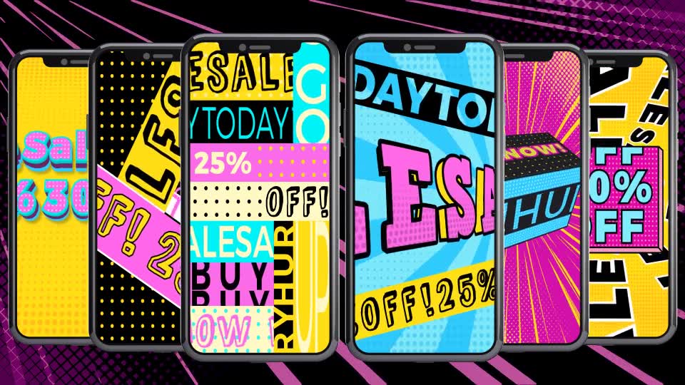 Pop Art Typography Sale Stories Videohive 26775527 After Effects Image 7