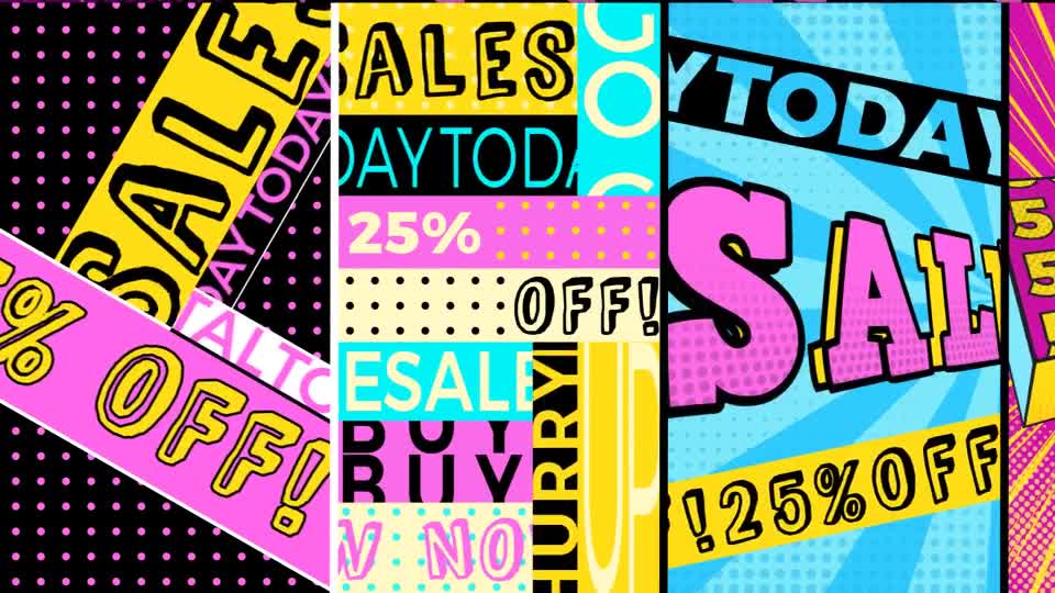 Pop Art Typography Sale Stories Videohive 26775527 After Effects Image 8