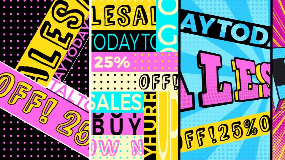 Pop Art Typography Sale Stories Videohive 26775527 After Effects Image 9