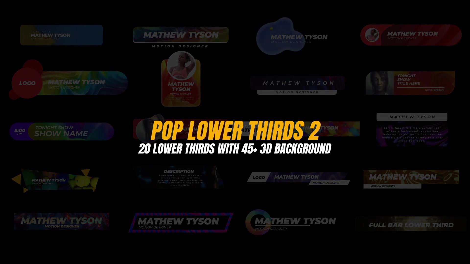 Pop Lower Thirds 2 Videohive 40782064 After Effects Image 13