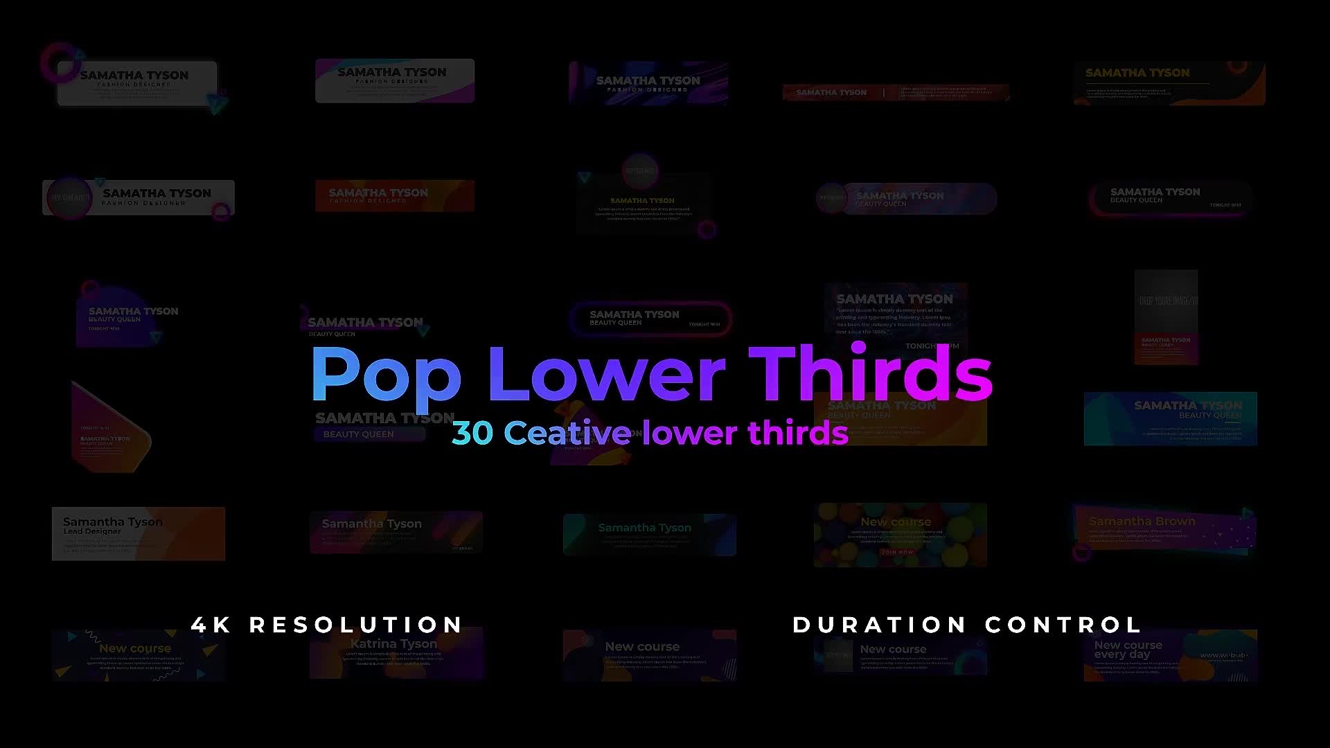 Pop Lower thirds Videohive 27347617 Apple Motion Image 1