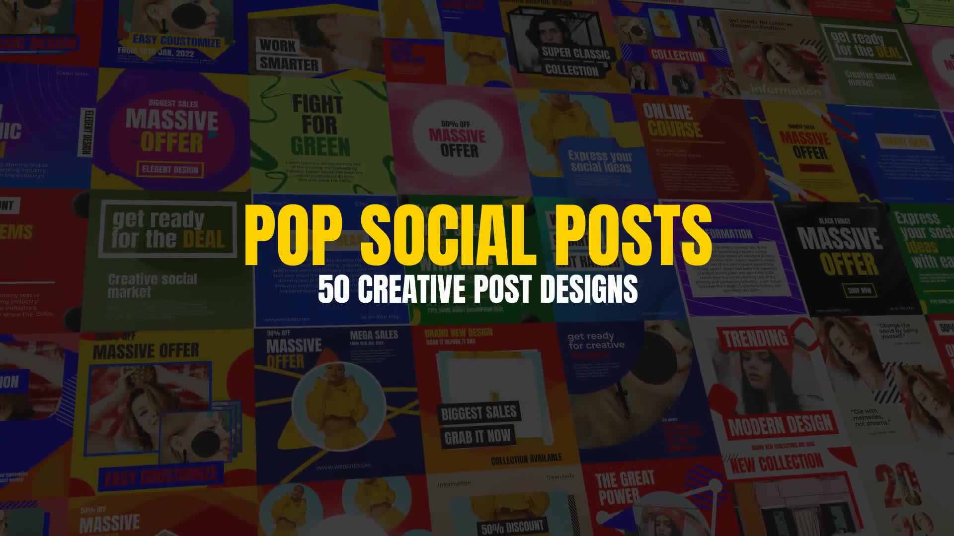 Pop Social Posts Videohive 32241653 After Effects Image 1