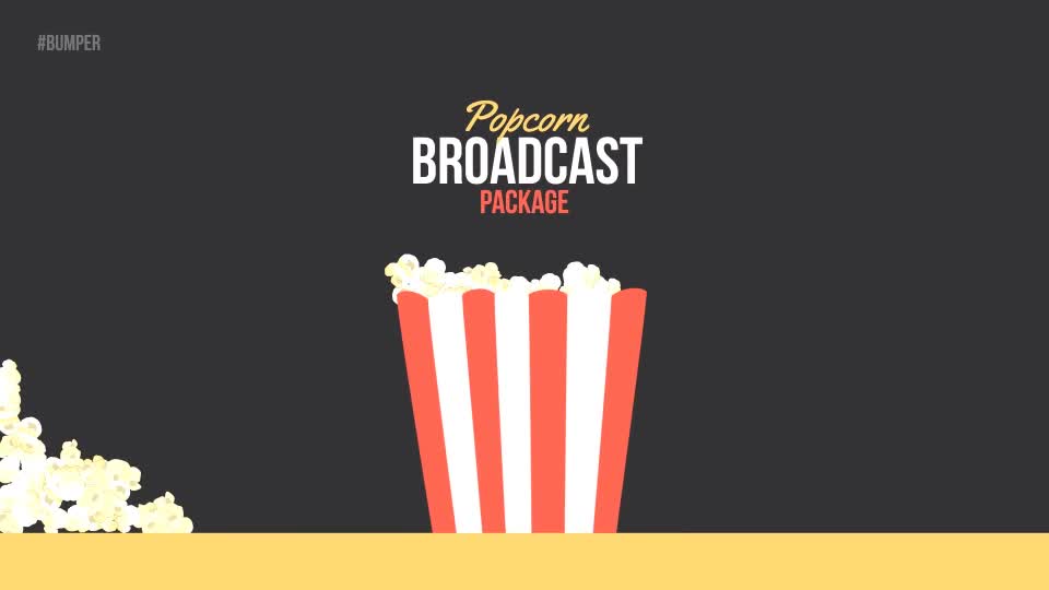 Popcorn Broadcast Package Essential Graphics | Mogrt - Download Videohive 21667680