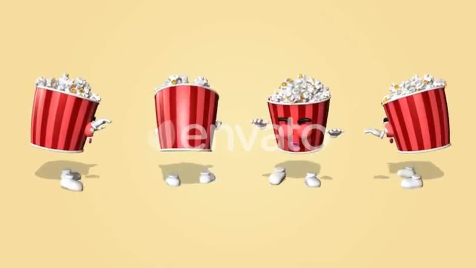 Popcorn Character Kit Videohive 27083189 Motion Graphics Image 1