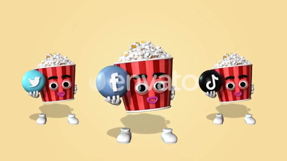 Popcorn Character Kit Videohive 27083189 Motion Graphics Image 10