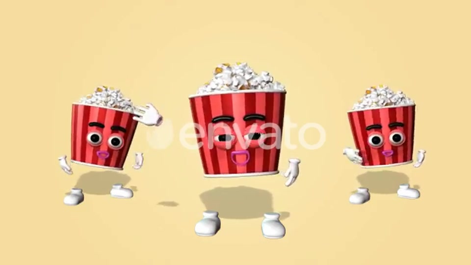 Popcorn Character Kit Videohive 27083189 Motion Graphics Image 11