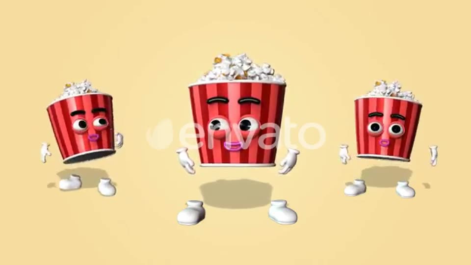 Popcorn Character Kit Videohive 27083189 Motion Graphics Image 2