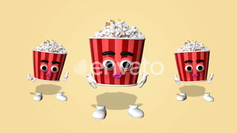 Popcorn Character Kit Videohive 27083189 Motion Graphics Image 3