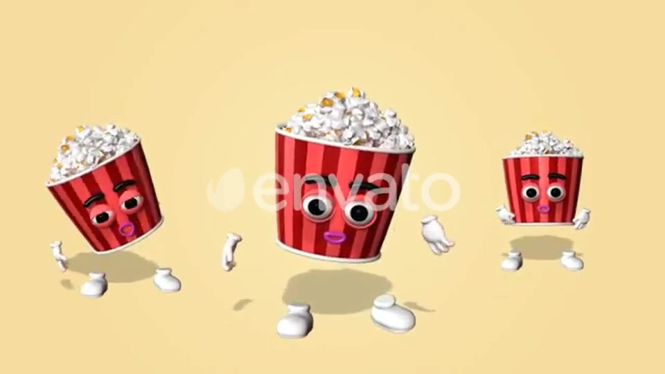 Popcorn Character Kit Videohive 27083189 Motion Graphics Image 4
