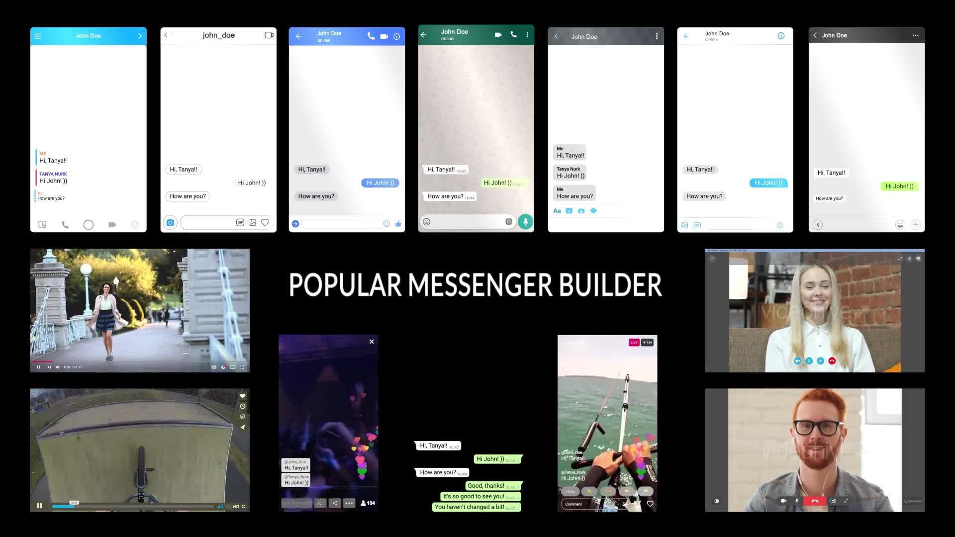 Popular Messenger Builder (Premiere Pro) Videohive 23888554 Premiere Pro Image 1