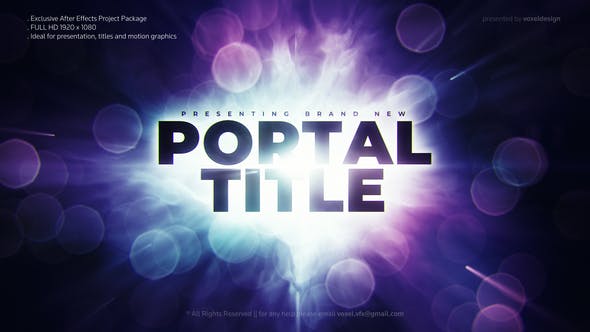 Portal Cinematic Trailer - 26365376 Download Videohive