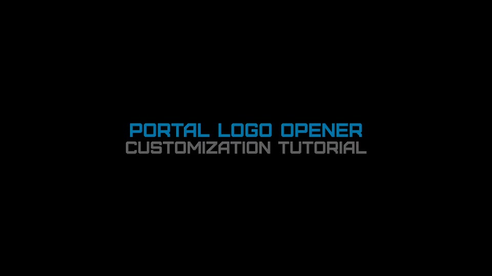 Portal Logo Opener - Download Videohive 18066046