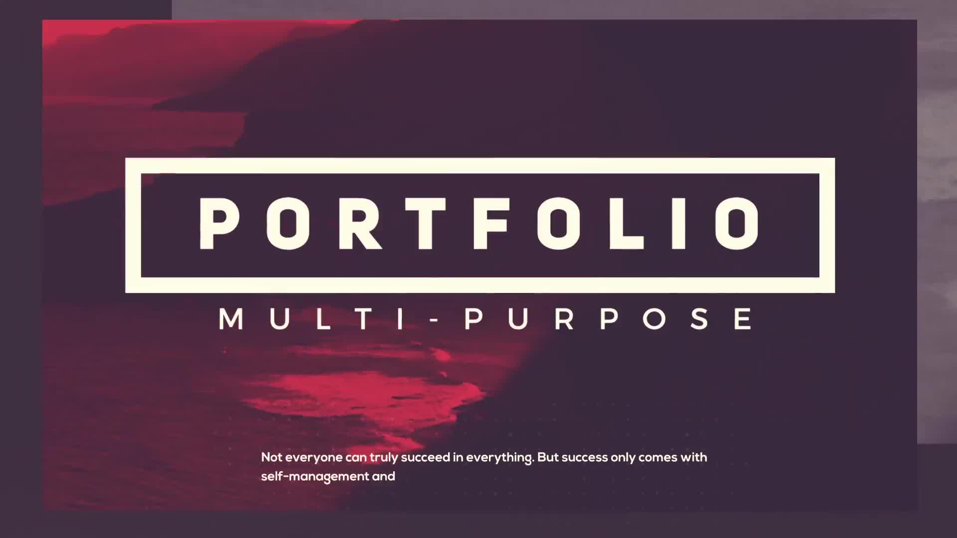 Portfolio Presentation Videohive 24838628 Premiere Pro Image 1