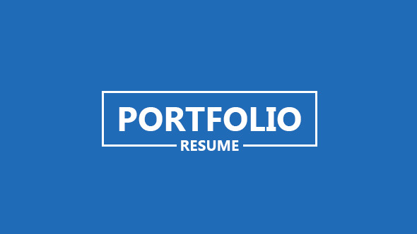 Portfolio Resume - Download Videohive 12425075
