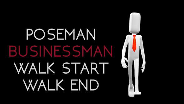 Poseman Businessman Walk Start Walk End - Download Videohive 18712855