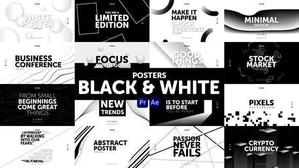 Posters Black & White - Videohive 31027999 Download