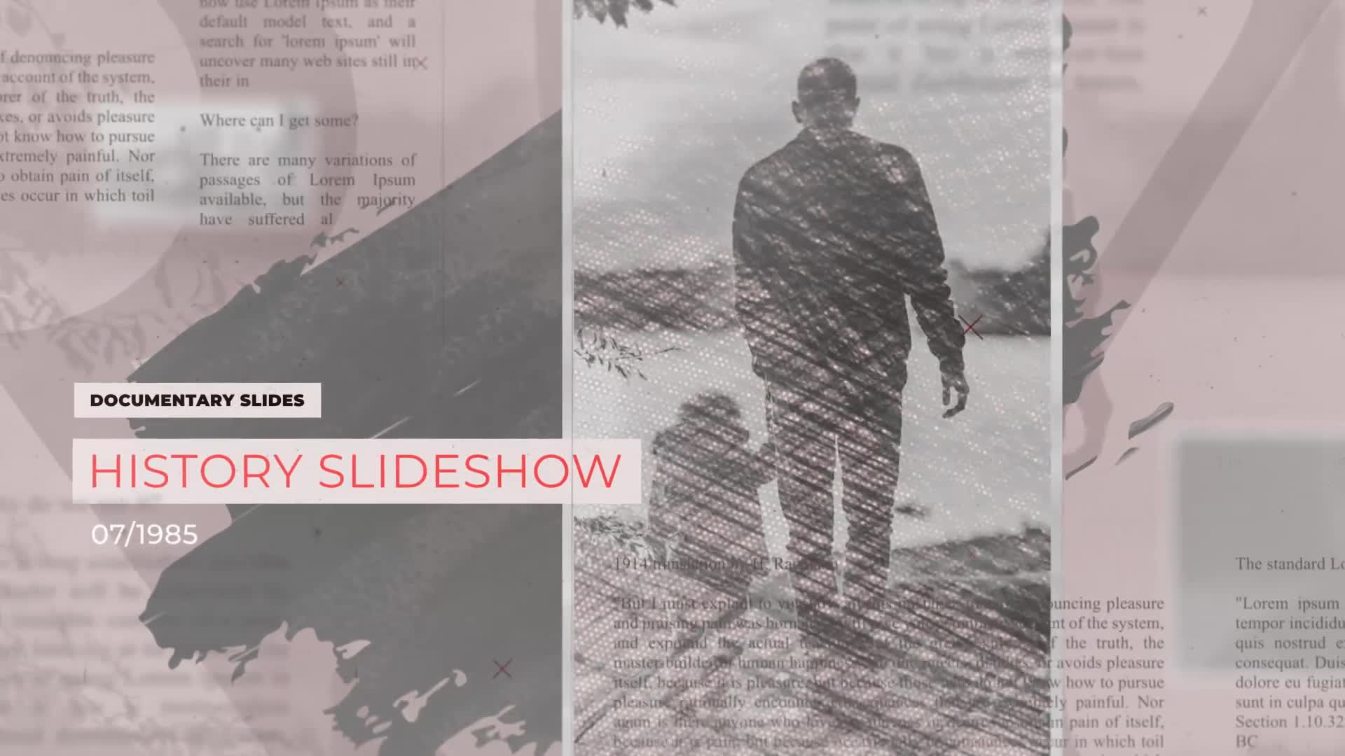 Postwar History Slideshow Videohive 24082300 After Effects Image 1