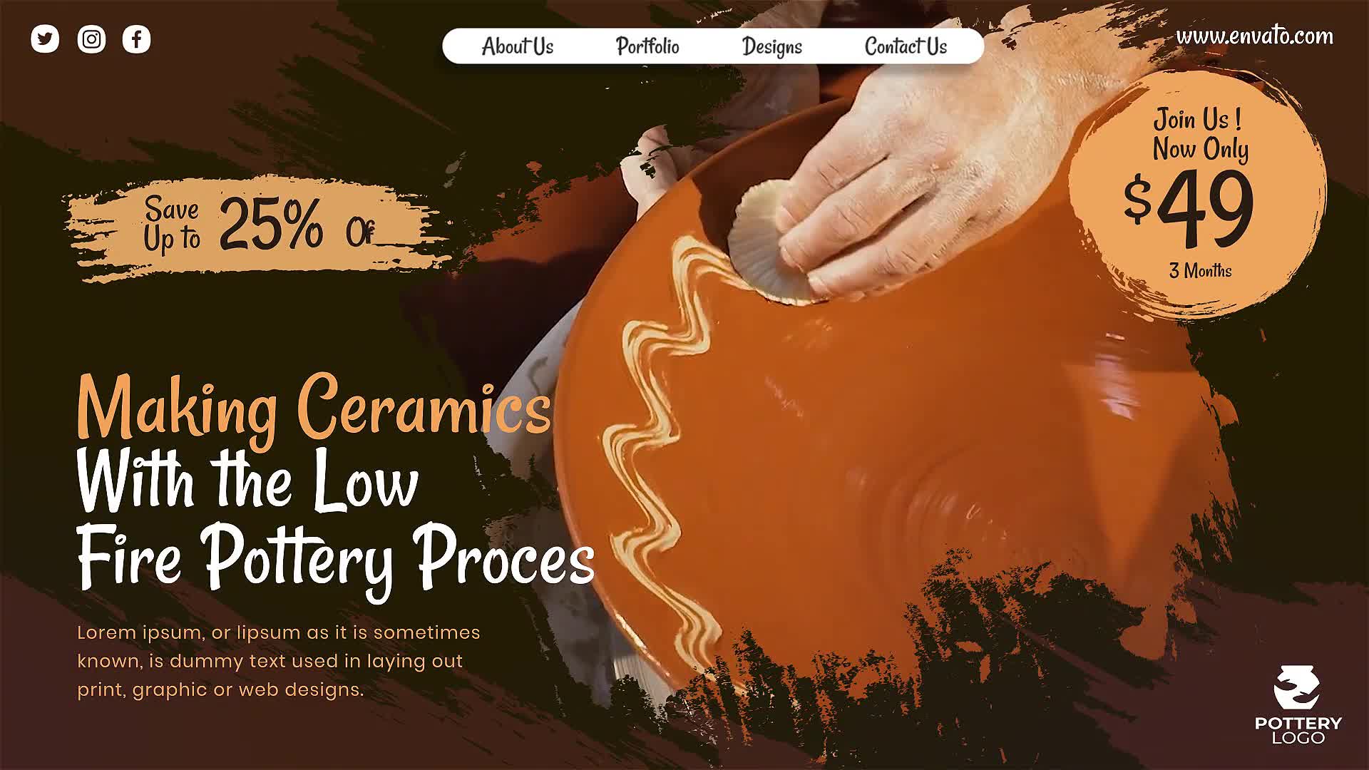 Pottery Clay | Online Classes Slideshow Videohive 32951231 After Effects Image 8