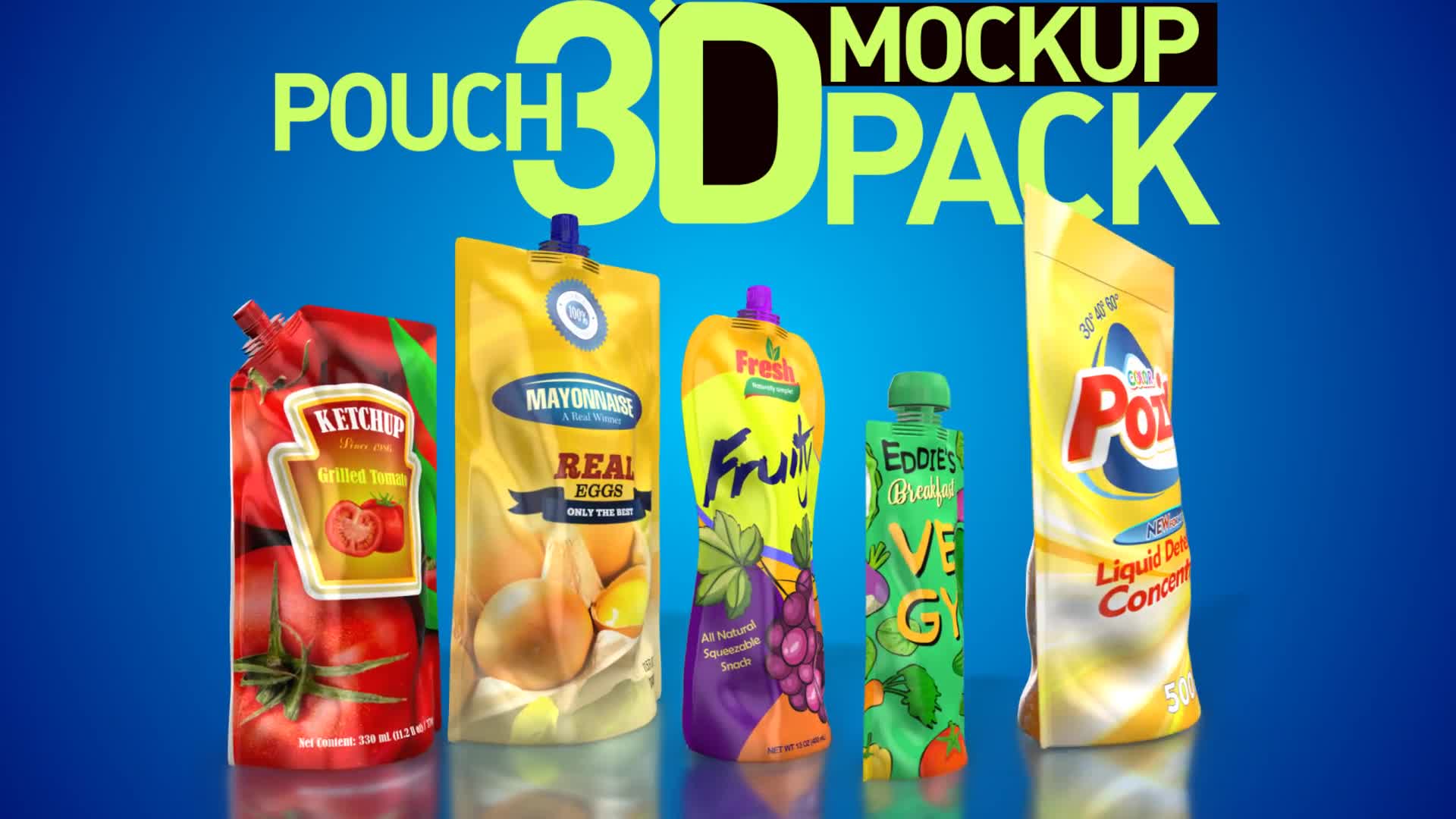 Download Pouch 3D Mockup Pack Videohive 26406894 Download Quick After Effects