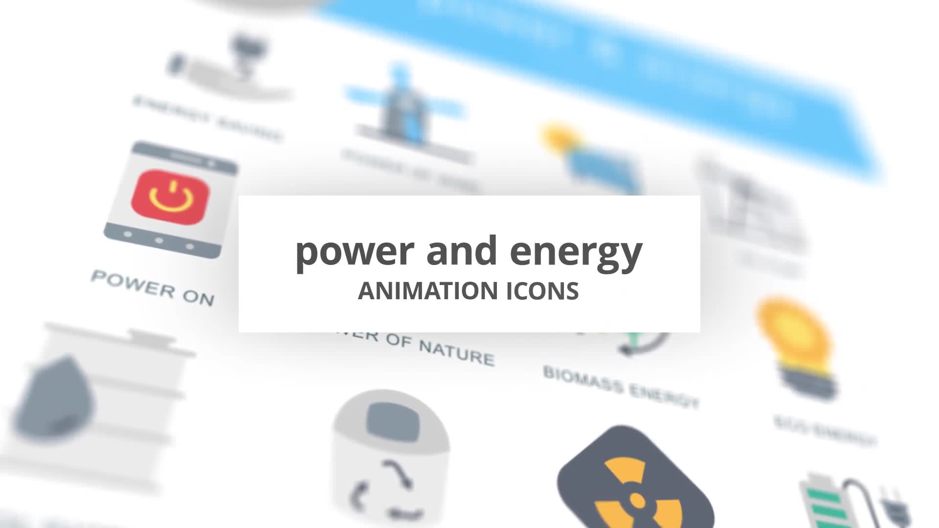 Power and Energy Animation Icons Videohive 26634686 After Effects Image 1