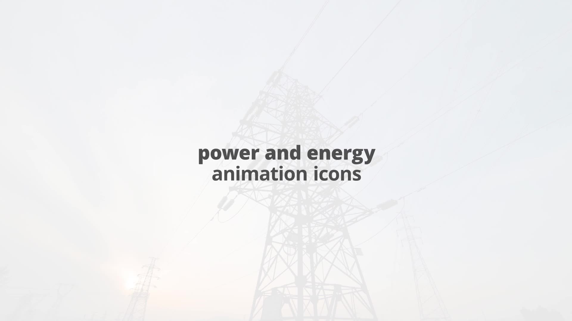 Power and Energy Flat Animated Icons Videohive 24429377 After Effects Image 2