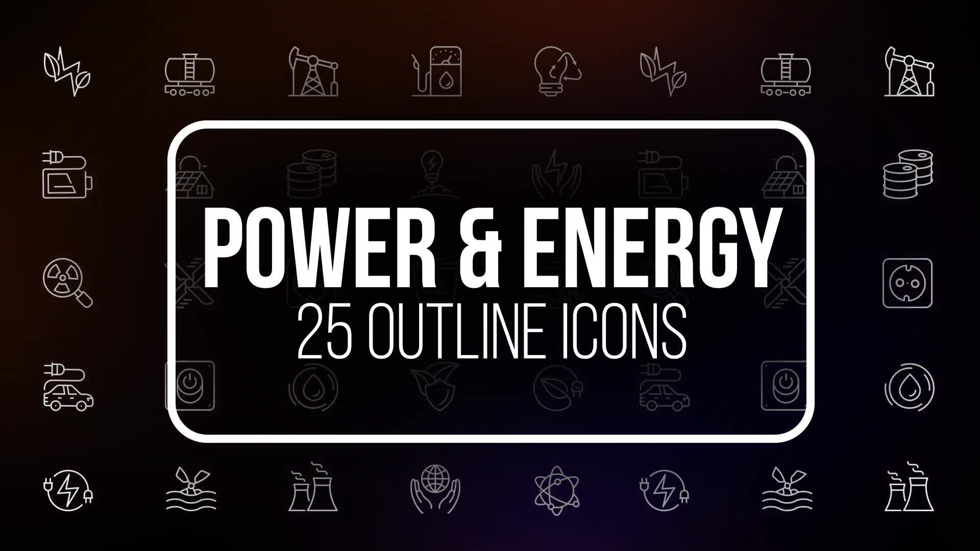 Power Energy 2 25 Outline Icons - Download Videohive 23195178