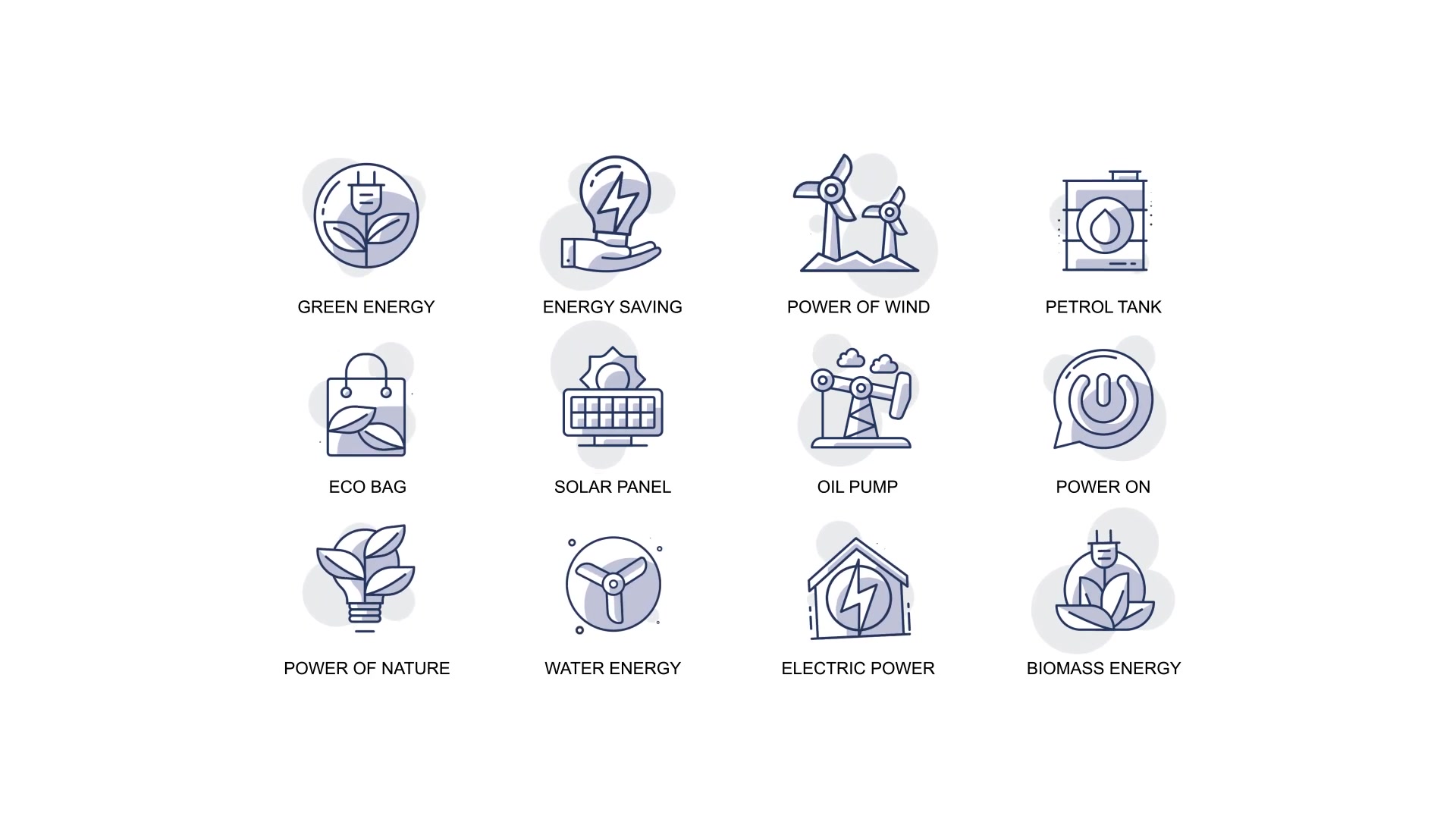 Power & Energy Animation Icons Videohive 32812700 After Effects Image 4