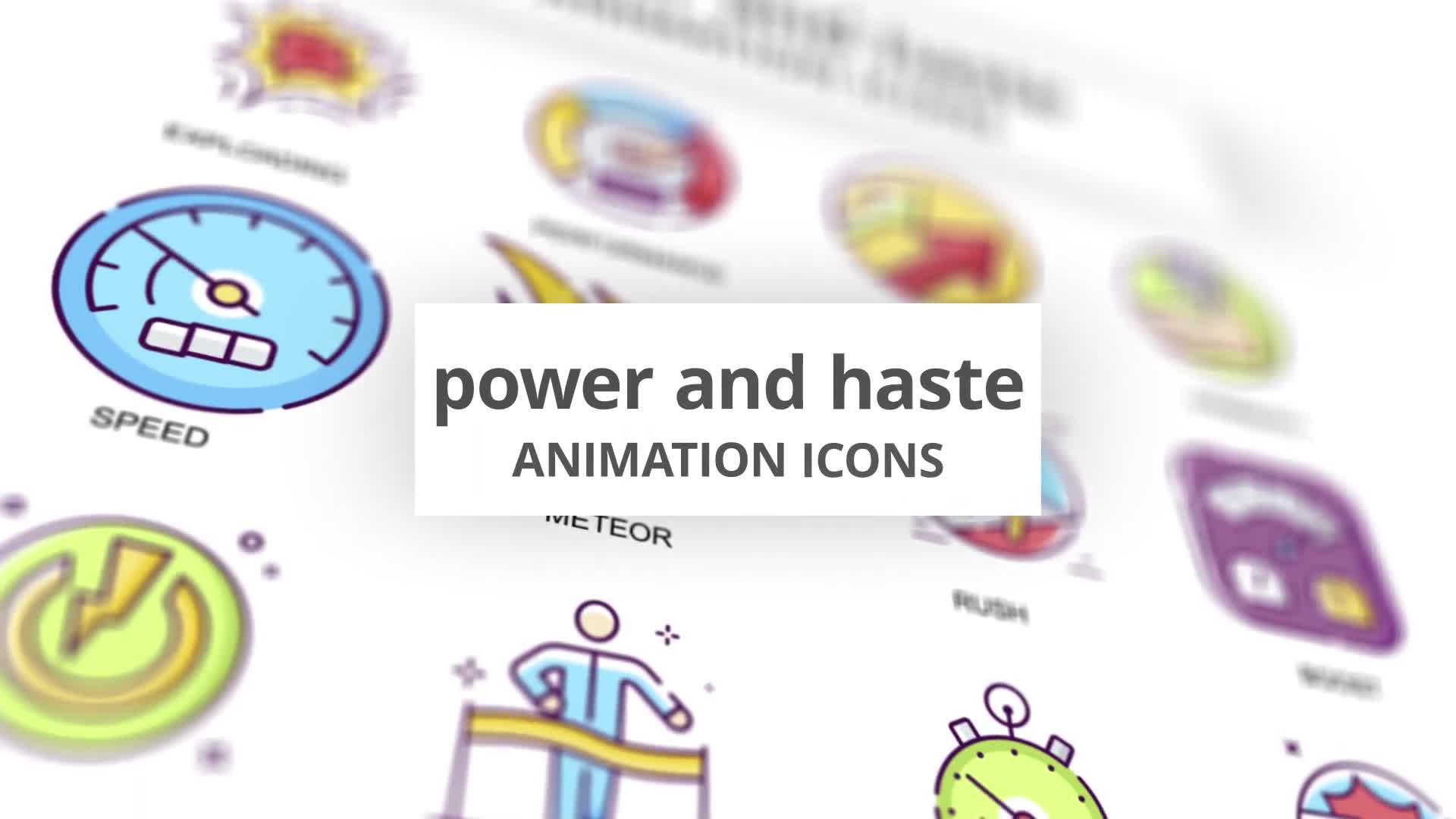 Power & Haste Animation Icons Videohive 30885394 After Effects Image 1