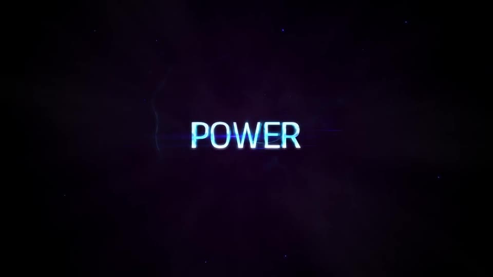 Power Light Plasma Titles 4K - Download Videohive 19439243