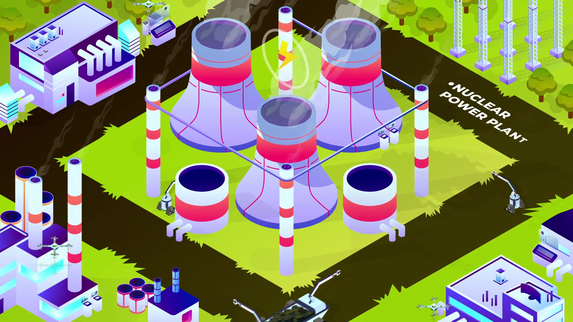 Power Plants Isometric | After Effects Videohive 34932835 After Effects Image 4