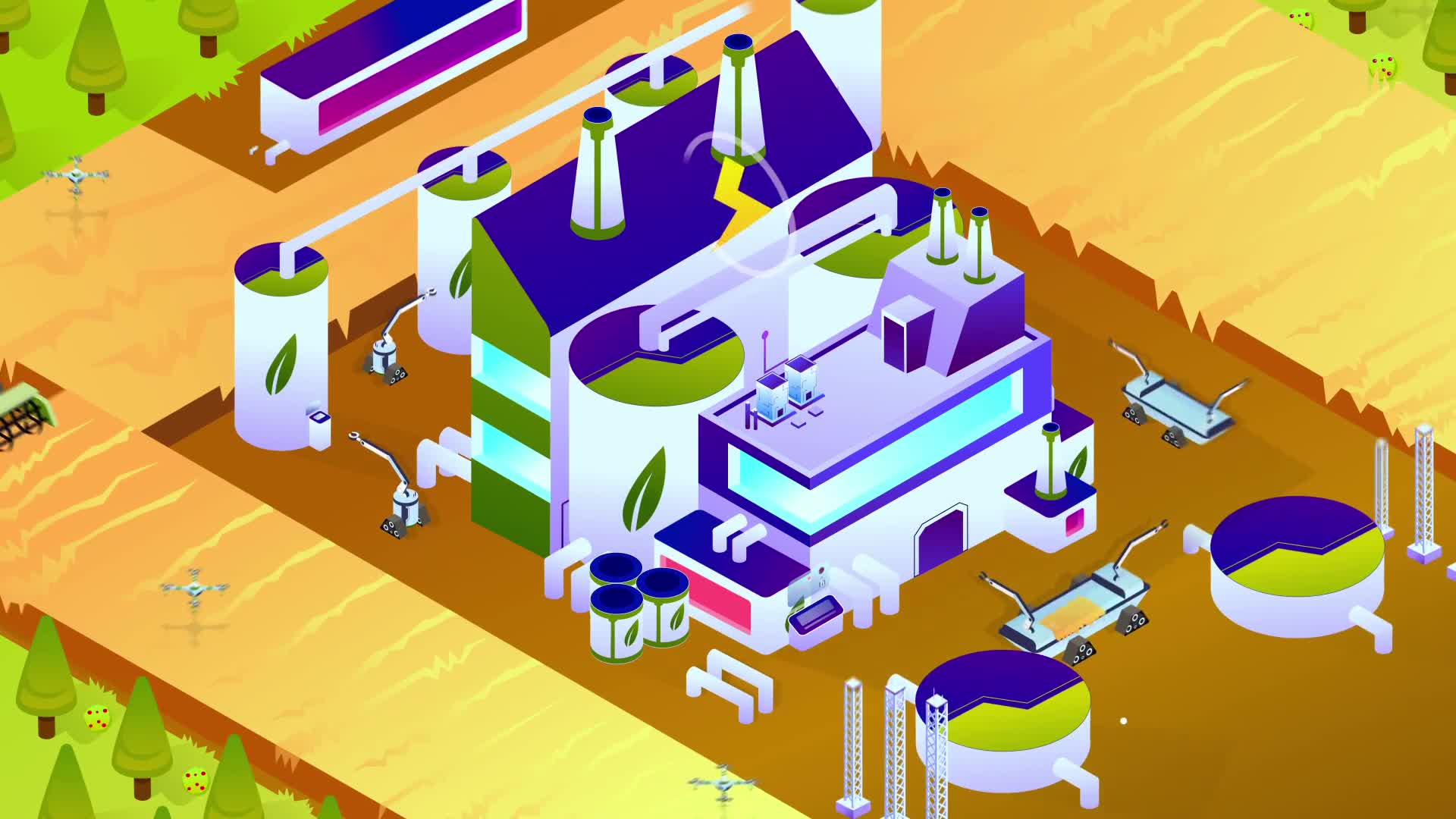 Power Plants Isometric | After Effects Videohive 34932835 After Effects Image 7