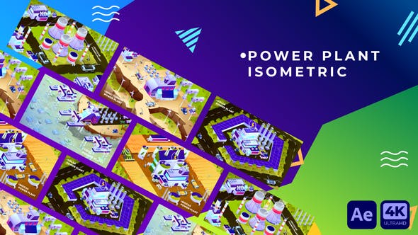 Power Plants Isometric | After Effects - Download 34932835 Videohive