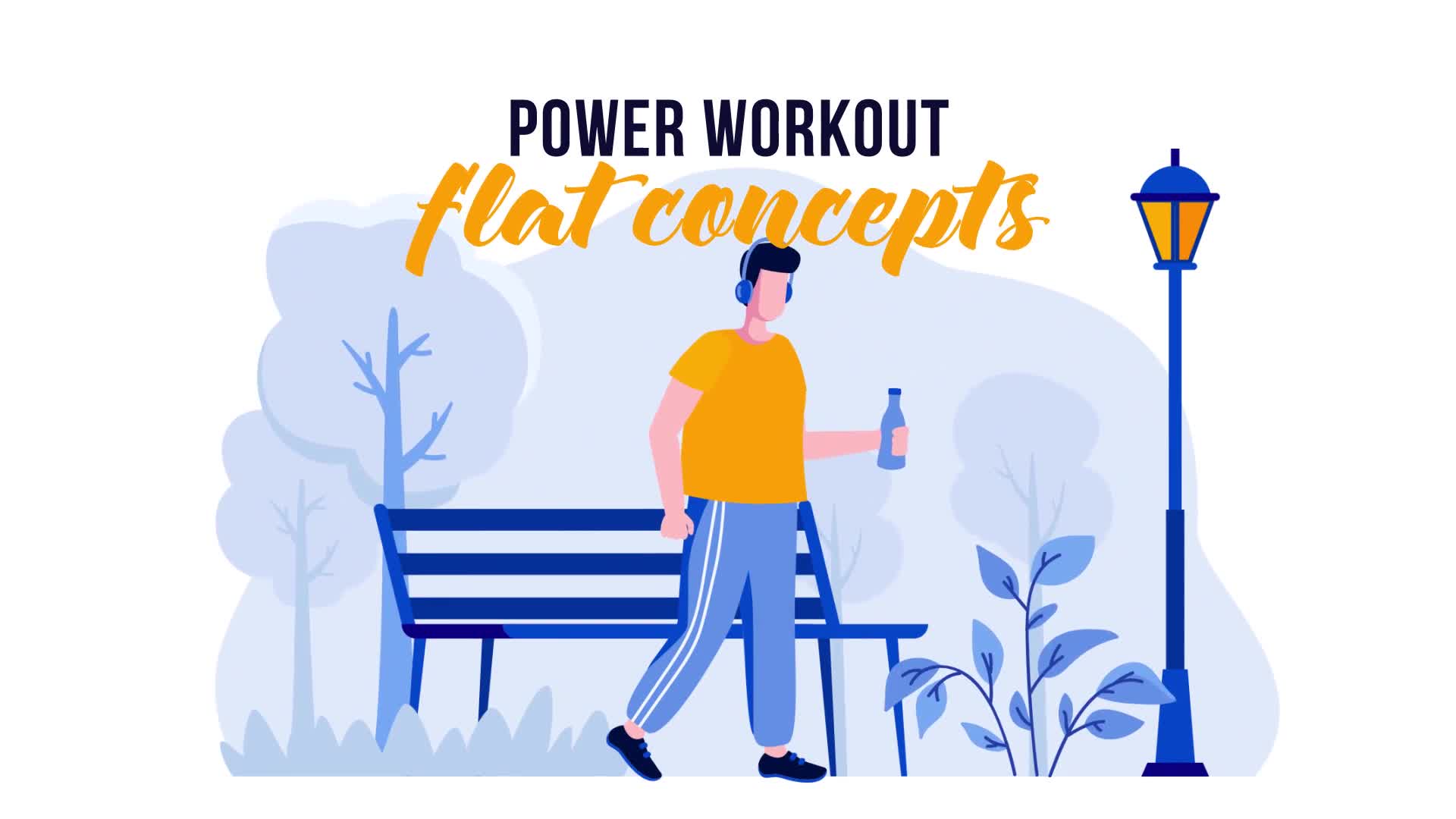 Power Workout Flat Concept Videohive 31778018 After Effects Image 1